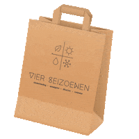 Vierseizoenen shopping tas shoppen shoppingbag Sticker
