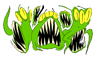 Hungry Outer Space Sticker by sarahmaes