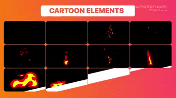 Fire flame motion visual pack studio motion