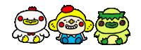 Happy Chicken Sticker by Huadabii