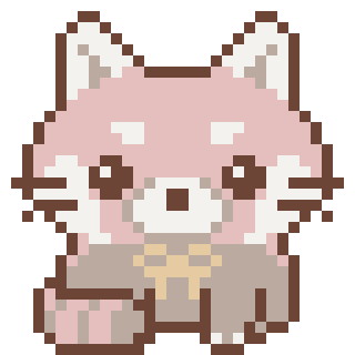 Red Panda Pixel Sticker