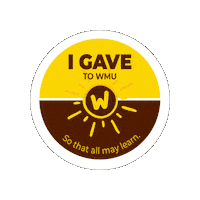 Western Michigan University Broncos Sticker by WMU Alumni