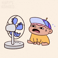 Summer Sweating GIF by Happy Homies