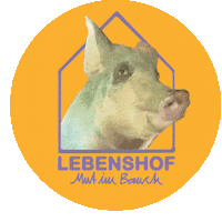 mutimbauch adoptdontshop govegan lebenshof misspiggy Sticker