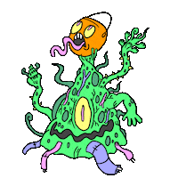 boysofbummer halloween pumpkin martin sourcandy Sticker