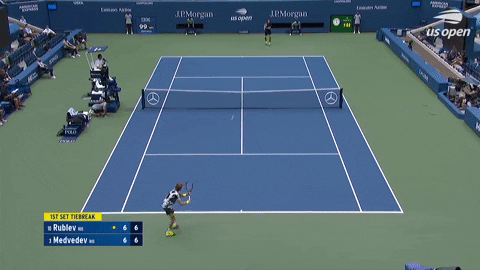 giphygifmaker 2020 us open daniil medvedev andrey rublev GIF