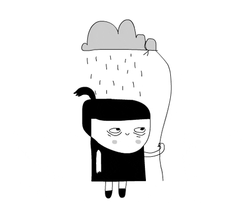 depressed illustration GIF by CsaK