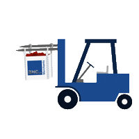 Delivery Forklift Sticker by bhcmerchants