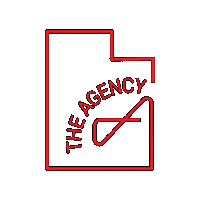 theagencyslc the agency slc the agency salt lake city the agency utah Sticker