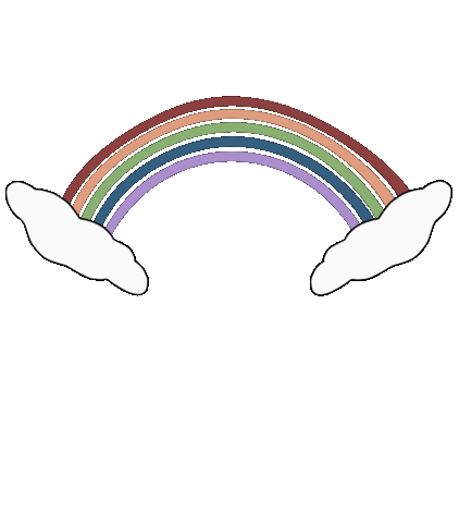 Mixmediarts giphyupload happy rainbow aesthetic Sticker
