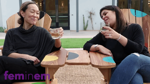 cheers we need wine GIF by FemInEM
