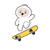 Skating Tony Hawk Sticker by okdstudio