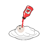 Sauce Drowning Sticker by okdstudio