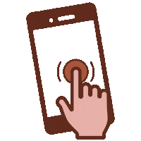 Press Here Tap Screen Sticker by @esth_marketing