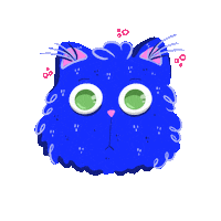 Bored Cat Sticker by Meluzina
