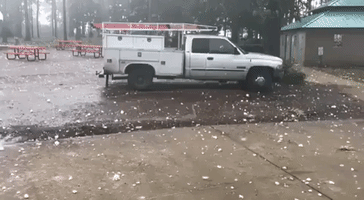 'That Will Leave a Mark': Large Hailstones Pelt Down on Rayburn, Texas