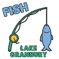 Fish Texas Sticker by Visit Granbury