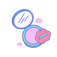 makeup pastel Sticker by Digital Beauty HQ