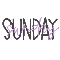 Sunday Weekday Sticker