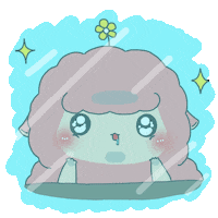 流口水 Sticker by 花的手繪日記