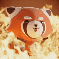 Red Panda Laughing GIF by The Plooshies