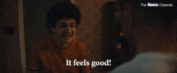It Feels Good Weird Al GIF by The Roku Channel