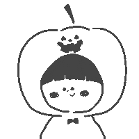 Halloween おんなのこ Sticker