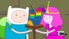 adventure time fist bump GIF