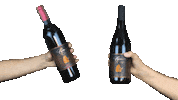 LeahVanDale wine drinks happy hour red wine Sticker