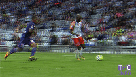 toulousefc giphygifmaker sports soccer tackle GIF