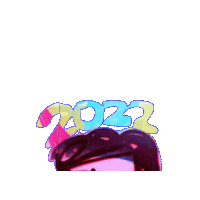 New Year Art Sticker