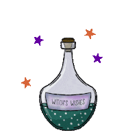 Witches Brew Halloween Sticker by Jennysiscrafts