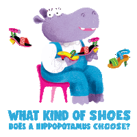 Hippo Parade Sticker by PenguinKids