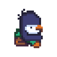 Pixel Penguin Sticker by Apogee Entertainment