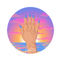 Luz Maria Beach Sticker by Indigo Nails