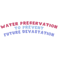 ourwaterconversation water aesthetic colourful save water Sticker