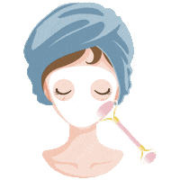 hellocalmwaters beauty relax skin zzz Sticker