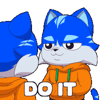 Do It Yes Sticker by Toshithecat