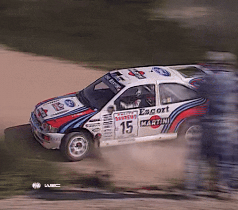 Rallying Ford Escort GIF by FIA World Rally Championship