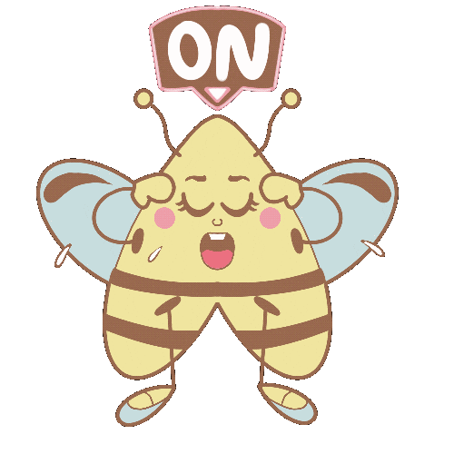 Lets Go Bee Sticker
