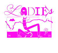Ladies Night Running Sticker by The Nine Four