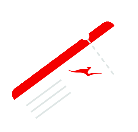 Qantas giphyupload travel fly plane Sticker