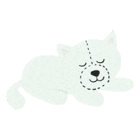 jimohanhee cat sleepy 고양이 지모 Sticker