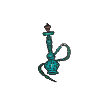 Hookah Smoking Sticker
