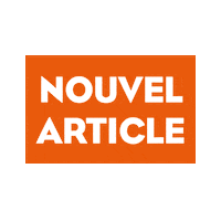 Post Orange Sticker by A Marée Haute