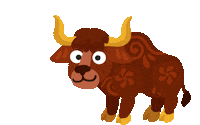 Chinese New Year Ox Sticker by Studycat language learning for kids