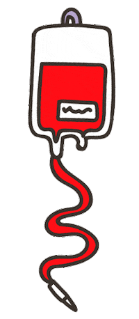 Blood Hospital Sticker