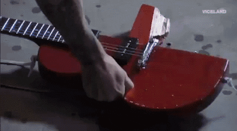 Fire Guitar GIF by KING OF THE ROAD