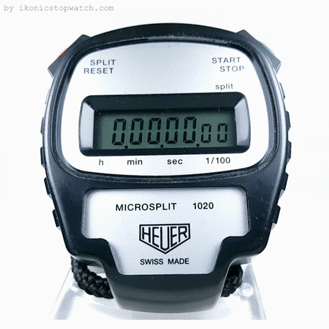 ikonicstopwatch giphyupload timer stopwatch tag heuer GIF