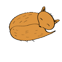 Fox Sleeping Sticker